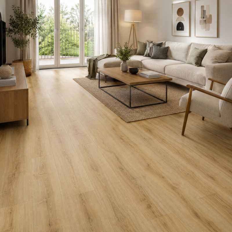 Piso Fotolaminado Atlantic Beige 195x1.288x8 mm 2
