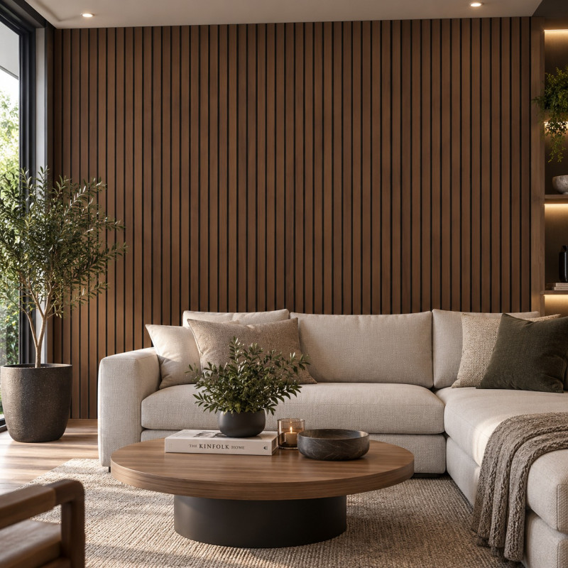 Palillaje PVC Flat Mocha 300x2.900x8 mm