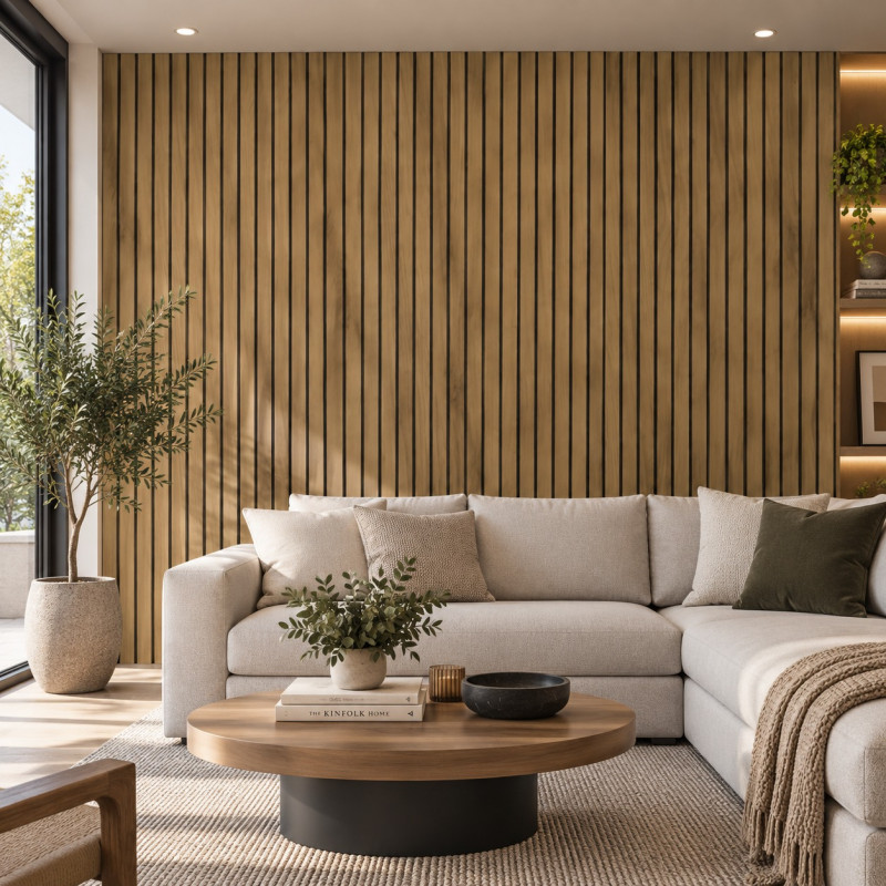 Palillaje PVC Flat Teak 300x2.900x8 mm