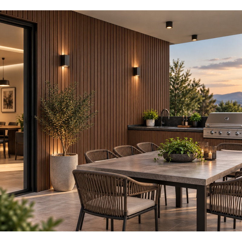 Wall Panel WPC Exterior Teak 219x2.900x26 mm