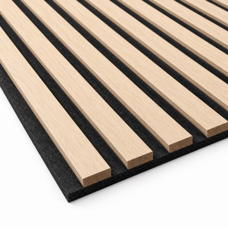Wall Panel Acústico Palillaje Natural 600x2.900x21 mm
